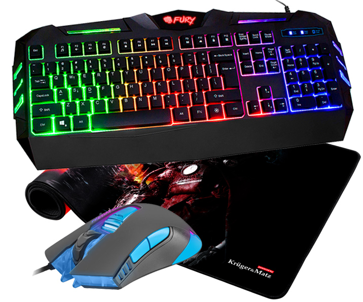 klawiatura fury spitfire zestaw