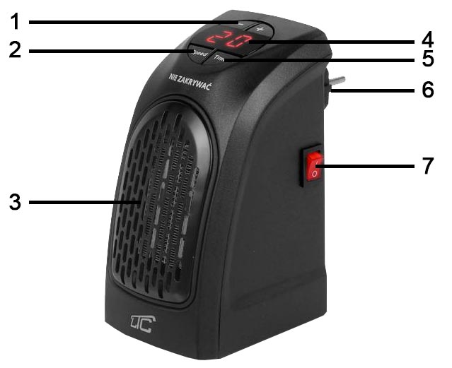 termowentylator do kontaktu