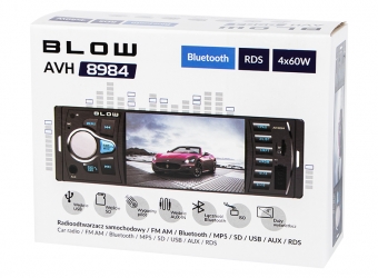 Radio samochodowe BLOW AVH-8984 MP5 BLUETOOTH pilot LCD AUX FM microSD