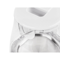 Elektryczny czajnik bezprzewodowy szklany LED Teesa TSA1511W 1,7 L - biały
