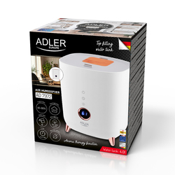 Ultradźwiękowy nawilżacz powietrza LED Adler AD 7972 - biały