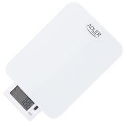 Elektroniczna waga kuchenna Adler ad 3167w ładowana przez USB do 10kg biała