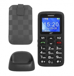 Telefon komórkowy dla seniora BT LTC MOB10 czarny SOS aparat