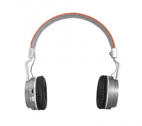 Słuchawki bezprzewodowe bluetooth LTC MIZZO mikrofon FM SD AUX - brązowe skórzane