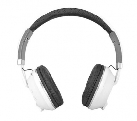 Słuchawki bluetooth LTC MIZZO mikrofon FM SD AUX - białe