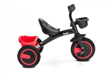 Rowerek trójkołowy dziecięcy Caretero Toyz Embo z pedałami - czerwony