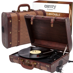 Gramofon walizkowy Camry CR 1149 33/45/78 RPM zasilacz