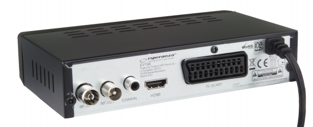 Cyfrowy zestaw DVB-T antena pokojowa + tuner DVB-T/T2 EV104