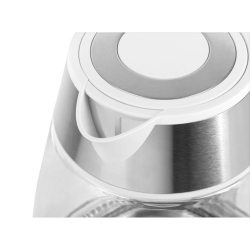Elektryczny czajnik bezprzewodowy szklany LED Teesa TSA1512W 1,7 L - biały