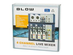Kompaktowy mikser audio Blow PRMX 4 USB RCA 4-kanały 