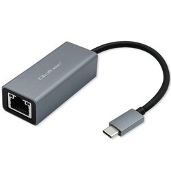 Adapter USB-C na RJ45 Ethernet Qoltec 1000Mb/s aluminiowa obudowa