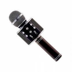 Bezprzewodowy mikrofon Bluetooth WS858 czarny karaoke 