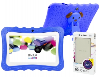 Tablet BLOW KIDSTAB 7 ver. 2020 + etui dla dzieci - niebieski