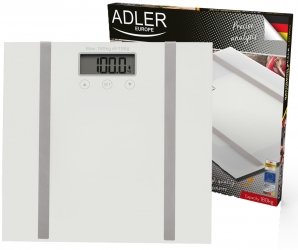 Elektroniczna waga  łazienkowa z analizatorem Adler AD 8154 