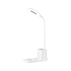 Lampka biurkowa LED Rebel z ładowarką indukcyjną - biała