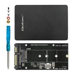 Adapter SATA przejściówka na dysk M.2 SSD SATA NGFF do SATA III Qoltec Super speed 6Gb/s 2TB