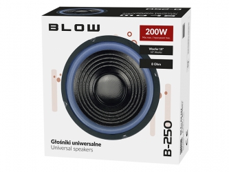 Głośnik niskotonowy uniwersalny BLOW B-250 8Ohm
