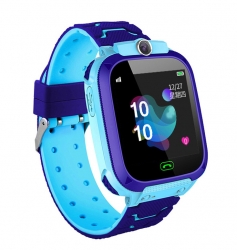 Zestaw dla dzieci zegarek smartwatch Q12 niebieski + głośnik bluetooth