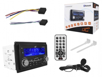 Radio samochodowe LTC AVX2000 Bluetooth 2DIN USB SD MMC MP3 MIC APP + pilot + mikrofon