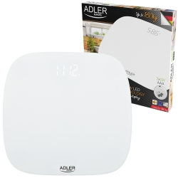 Elektroniczna waga  łazienkowa LED Adler AD 8176 do 180 kg biała