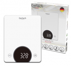 Elektroniczna waga kuchenna LED Gerlach GL 3172w do 10 kg biała