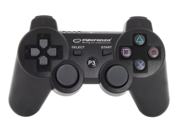 Bezprzewodowy gamepad do PS3 Bluetooth Esperanza MARINE czarny