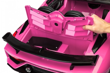 Samochód auto na akumulator Caretero Toyz Lamborghini Aventador SVJ akumulatorowiec + pilot zdalnego sterowania - różowy