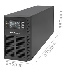 Zasilacz awaryjny UPS Qoltec Power Factor 1.0 2kVA 2000W LCD EPO USB On-line CZYSTY SINUS