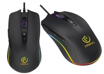 Mysz gamingowa podświetlana Rebeltec PREDATOR 6300DPI RGB dla graczy