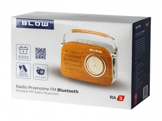 Przenośne radio analogowe BLOW RA3  AM/FM Bluetooth USB SD