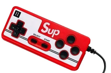 Konsola gamingowa przenośna do gier Retro 401 R2invest + gamepad czerwona