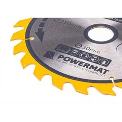 Tarcza widiowa do drewna 210x30 24 zęby Powermat TDD-210x30x24Z