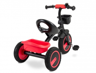 Rowerek trójkołowy dziecięcy Caretero Toyz Embo z pedałami - czerwony