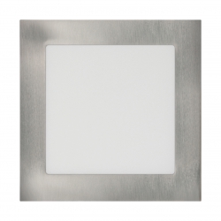 Panel LED 170x170mm 12W podtynkowy PLAFON sufitowy 4000K-W - nikiel