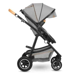 Wózek wielofunkcyjny LIONELO AMBER 2 w 1 spacerówka + gondola + torba + akcesoria - szary
