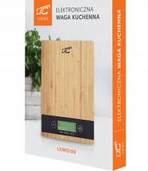 Elektroniczna szklana waga kuchenna LTC do 5kg bambusowa
