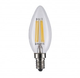 Żarówka ozdobna LED filament E27 4W AC230V ciepło-biała