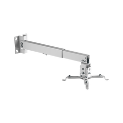 Uchwyt ścienny do projektora multimedialnego Cabletech do 20kg - srebrny