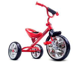 Rowerek trójkołowy dziecięcy Caretero Toyz York z pedałami - czerwony