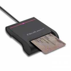 Inteligentny czytnik chipowych kart ID Qoltec SCR-0634 USB typu C