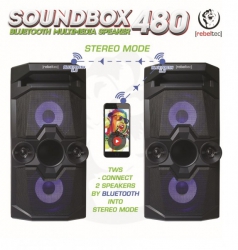 Głośnik bluetooth stereo SoundBOX 480 50W SD USB FM TWS