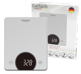 Elektroniczna waga kuchenna LED Gerlach GL 3172s do 10 kg szara