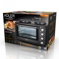 Piekarnik elektryczny z kuchenką 2 palnikową Adler AD 6020  36 L