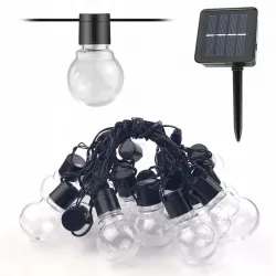 Girlanda świetlna solarna 30 LED G40 6,5 m + panel solarny