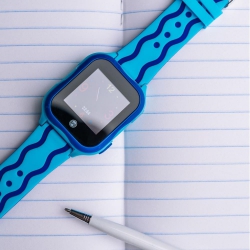 Zegarek smartwatch Forever KW-300 dla dzieci z lokalizatorem GPS WIFI SOS niebieski