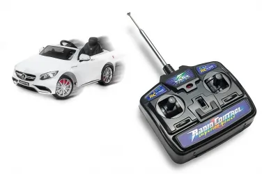 Samochód auto na akumulator Caretero Toyz Mercedes-Benz S63 AMG akumulatorowiec + pilot zdalnego sterowania - biały