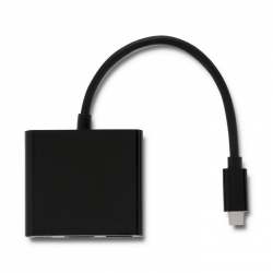 Adapter USB 3.1 C Qoltec HDMI USB USB -C PD - czarny