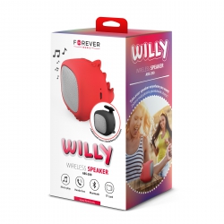 Głośnik bluetooth dla dzieci Forever Willy + pokrowiec - ABS-200