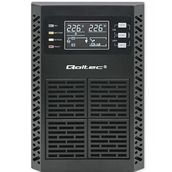 Zasilacz awaryjny UPS Qoltec Power Factor 1.0 1kVA 1000W LCD EPO USB On-line CZYSTY SINUS