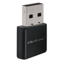 Bezprzewodowy Ultra szybki mini adapter NANO Wi-Fi Qoltec standard N USB 2.0 300Mbps